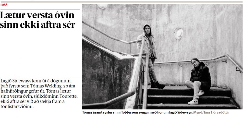 Viðtal við Tómas Welding í Fréttablaðinu
